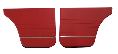Door panel 120 4d/122 Wagon 62-63 red LH in the group Volvo / Amazon/122 / Interior / Upholstery 220 / Upholstery 122 wagon code 503-232 red 1962-63 at VP Autoparts Inc. (690842-43)