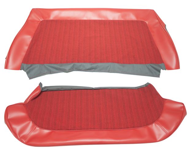 Cover Rear seat 120 4d 1962 red in the group Volvo / Amazon/122 / Interior / Upholstery 120/130 / Upholstery Amazon/122 code 150-227 1962-63 at VP Autoparts Inc. (690854-55)