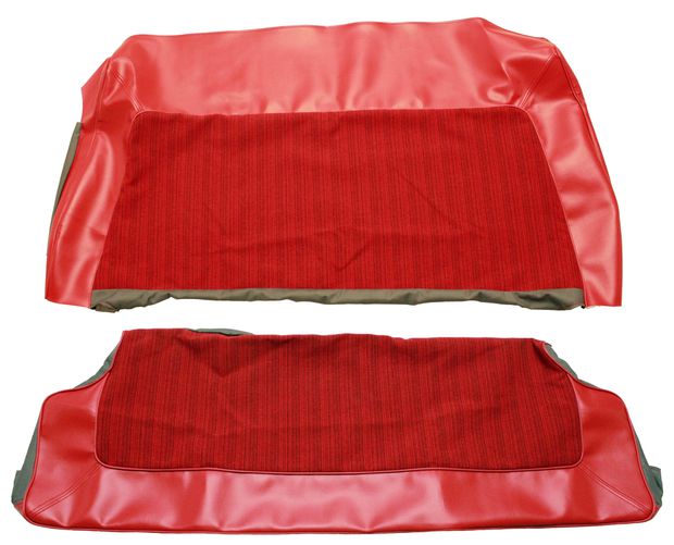 Cover Rear seat 130 2d 1962 red in the group Volvo / Amazon/122 / Interior / Upholstery 120/130 / Upholstery Amazon/122 code 409-236 1962-63 at VP Autoparts Inc. (690888-11)