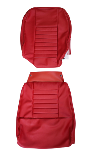 Cover Front seat 1800E 70-71 red in the group Volvo / 1800 / Interior / Upholstery 1800E / Upholstery 1800E code 327-625 red 1970 at VP Autoparts Inc. (691037-38-E)