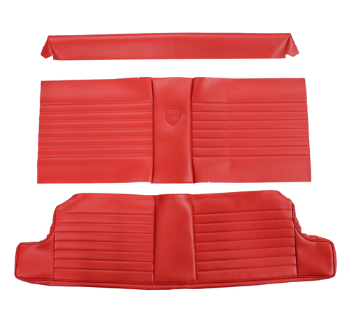 Cover Rear seat 1800S/E 64-71 red in the group Volvo / 1800 / Interior / Upholstery 1800E / Upholstery code 327-625 1970 at VP Autoparts Inc. (691039-71)