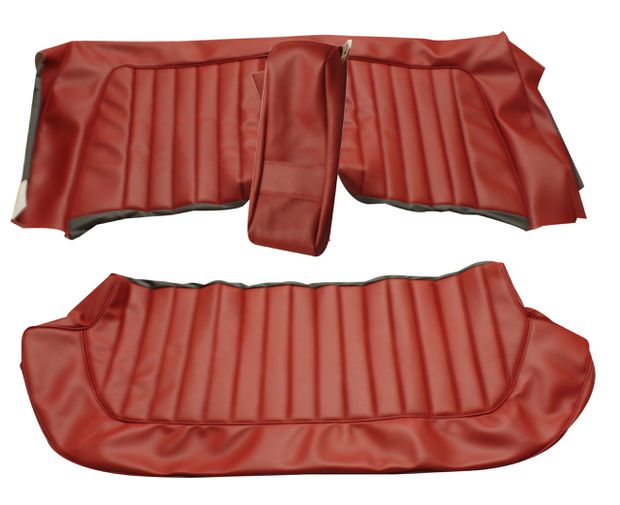 Cover Rear seat Amazon 4d 1964 US red in the group Volvo / Amazon/122 / Interior / Upholstery 120/130 / Upholstery Amazon/122 code 162-253 1963-64 at VP Autoparts Inc. (691204-05)