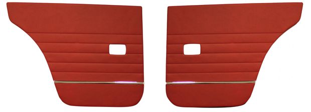 Door panel 120 4d/122 Wagon 1964 red LHR in the group Volvo / Amazon/122 / Interior / Upholstery 220 / Upholstery 122 wagon code 508-255 1964 at VP Autoparts Inc. (691220-21)