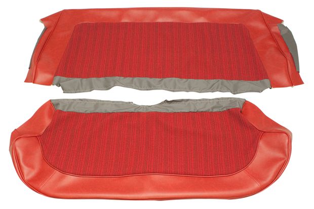 Cover Rear seat 120 4d 1964 red in the group Volvo / Amazon/122 / Interior / Upholstery 120/130 / Upholstery Amazon/122 code 159-251 1963-64 at VP Autoparts Inc. (691240-41)