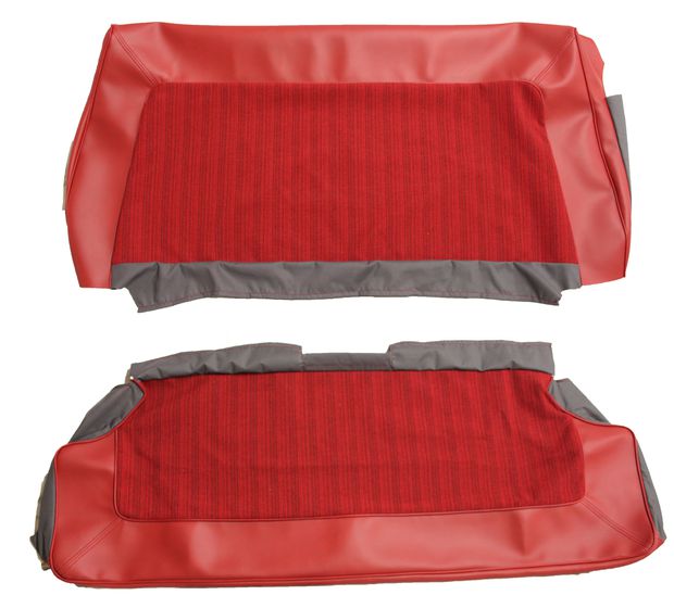 Cover Rear seat 130 2d 63-64 red in the group Volvo / Amazon/122 / Interior / Upholstery 120/130 / Upholstery Amazon/122 code 414-247 1964 at VP Autoparts Inc. (691264-65)