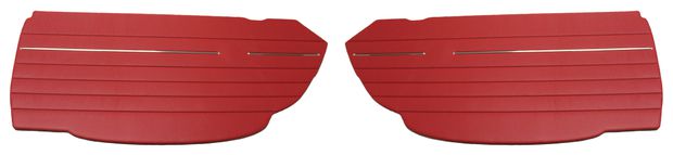 Door panel 1800S/E 64-70 upper red pair in the group Volvo / 1800 / Interior / Upholstery 1800E / Upholstery code 327-625 1970 at VP Autoparts Inc. (691415-16)