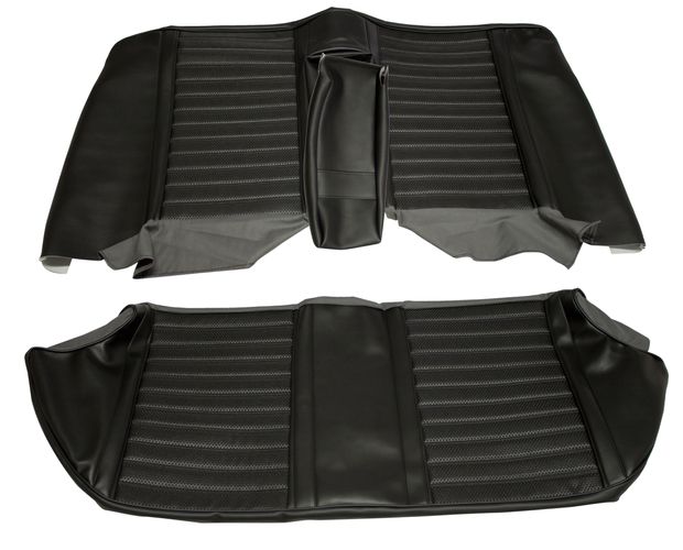 Cover Rear seat 120 4d 65-68 black in the group Volvo / Amazon/122 / Interior / Upholstery 120/130 / Upholstery Amazon/122 code 168-503 1965-68 at VP Autoparts Inc. (691464-65)