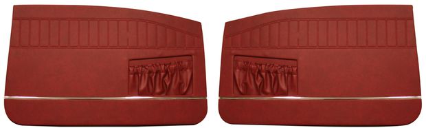 Door panel 130 2d 65 red in the group Volvo / Amazon/122 / Interior / Upholstery 120/130 / Upholstery Amazon/122 code 416-514 1965 at VP Autoparts Inc. (691506-07)