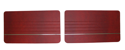 Door panel 544 1965-66 red LH/RH pair in the group Volvo / PV/Duett / Interior / Upholstery 544 / Upholstery 544 code 52-510 1965-66 at VP Autoparts Inc. (691534-35)