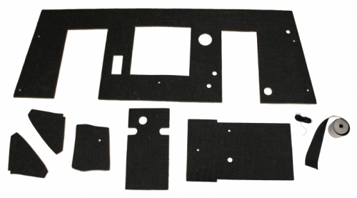 Carpet Firewall Amazon 65-70 black in the group Volvo / Amazon/122 / Interior / Mats/carpets / Carpets and accessories 122 wagon at VP Autoparts Inc. (691581)