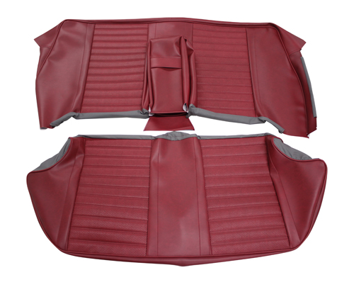 Cover Rear seat 120 4d 67-68 red in the group Volvo / Amazon/122 / Interior / Upholstery 120/130 / Upholstery Amazon/122 code 183-545 1967-68 at VP Autoparts Inc. (692096-97)