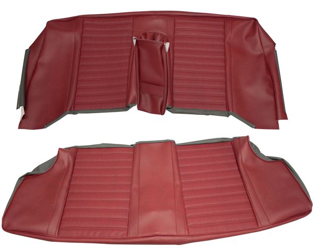 Cover Rear seat 130 2d 67-68 red in the group Volvo / Amazon/122 / Interior / Upholstery 120/130 / Upholstery Amazon/122 code 429-585 1967-68 at VP Autoparts Inc. (692108-09)