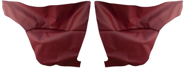 Cover Rear side 130 2d 67-68 red Pair in the group Volvo / Amazon/122 / Interior / Upholstery 120/130 / Upholstery Amazon/122 code 429-585 1967-68 at VP Autoparts Inc. (692153-54)