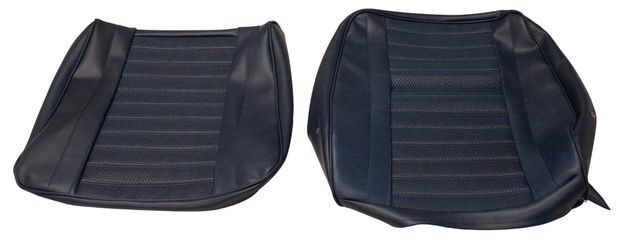 Front seat upholstery set 120 1968 blue in the group Volvo / Amazon/122 / Interior / Upholstery 220 / Upholstery 122 wagon code 521-576 1968 at VP Autoparts Inc. (692570-71)