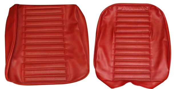 Cover Front seat Amazon 2d/220 1969 red in the group Volvo / Amazon/122 / Interior / Upholstery 220 / Upholstery 122 wagon code 524-600 1969 at VP Autoparts Inc. (692889-90)