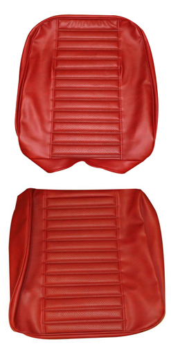 Cover Front seat Amazon 2d/220 1969 red in the group Volvo / Amazon/122 / Interior / Upholstery 220 / Upholstery 122 wagon code 524-600 1969 at VP Autoparts Inc. (692889-90)