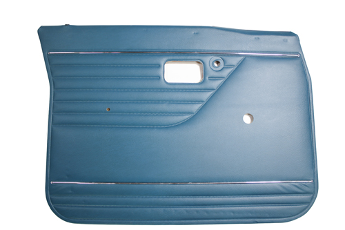 Door panel 144/145 green blue LHF in the group Volvo / 140/164 / Interior / Upholstery 144 / Upholstery 144 code 725-666/728-/734- green/blue at VP Autoparts Inc. (693399)