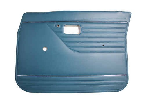 Door panel 144/145 green blue RHF in the group Volvo / 140/164 / Interior / Upholstery 144 / Upholstery 144 code 725-666/728-/734- green/blue at VP Autoparts Inc. (693400)