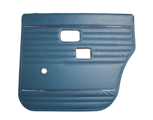 Door panel 144/145 green blue RHR in the group Volvo / 140/164 / Interior / Upholstery 144 / Upholstery 144 code 725-666/728-/734- green/blue at VP Autoparts Inc. (693406)