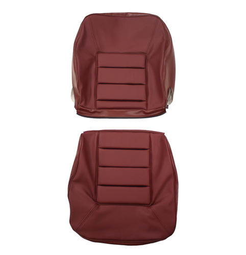 Cover Front seat 140GL/164 70-74 maroon in the group Volvo / 140/164 / Interior / Upholstery 164 / Upholstery 164 code 967- maroon leather at VP Autoparts Inc. (693585-86)