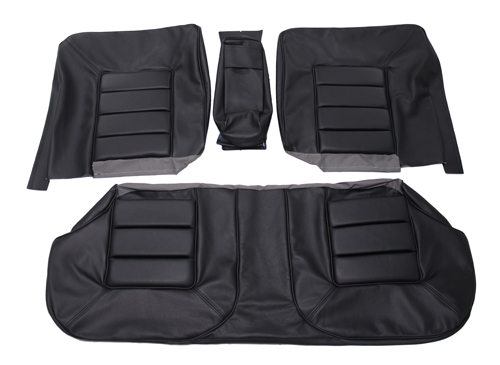 Cover Rear seat 164 67-71 black ch-22322 in the group Volvo / 140/164 / Interior / Upholstery 164 / Upholstery 164 code 969- black leather at VP Autoparts Inc. (693601-03)