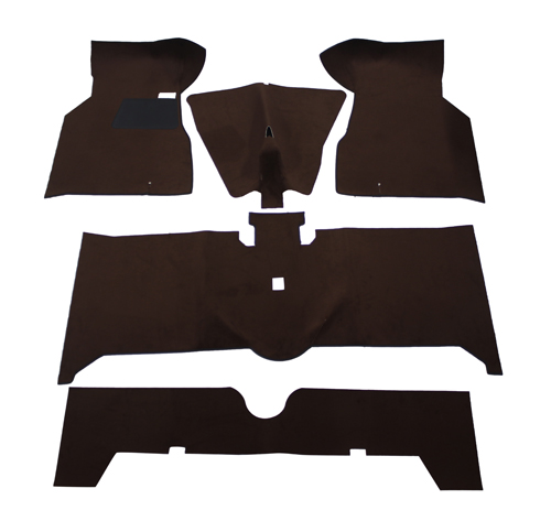 Carpet kit Volvo 140 1972 Brown textile in the group Volvo / 140/164 / Interior / Mats/carpets / Mats/carpets 140 at VP Autoparts Inc. (693933)