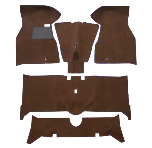 Carpet kit Volvo 140 1972 Brown textile in the group Volvo / 140/164 / Interior / Mats/carpets / Mats/carpets 140 at VP Autoparts Inc. (693933)