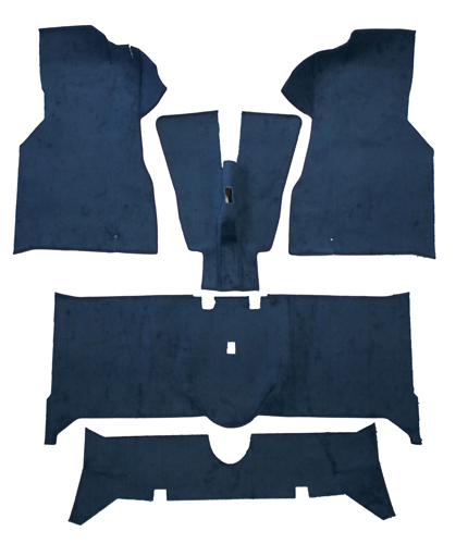 Carpet kit Volvo 140 Volvo 1973-74 Blue in the group Volvo / 140/164 / Interior / Mats/carpets / Mats/carpets 140 at VP Autoparts Inc. (693942)