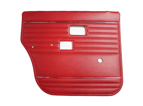 Door panel 144/145 1971 red LHR in the group Volvo / 140/164 / Interior / Upholstery 144 / Upholstery 144 code 759-719/767-724 red at VP Autoparts Inc. (694528)