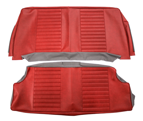 Cover rear seat 120 2d 1970 red in the group Volvo / Amazon/122 / Interior / Upholstery 120/130 / Upholstery Amazon/122 code 434-636 1970 at VP Autoparts Inc. (695090-91)