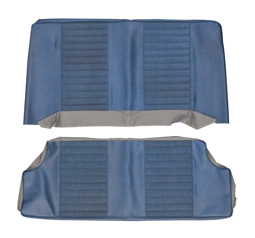 Cover Rear seat 120 2d 1970 blue in the group Volvo / Amazon/122 / Interior / Upholstery 120/130 / Upholstery Amazon/122 code 435-637 1970 at VP Autoparts Inc. (695092-93)