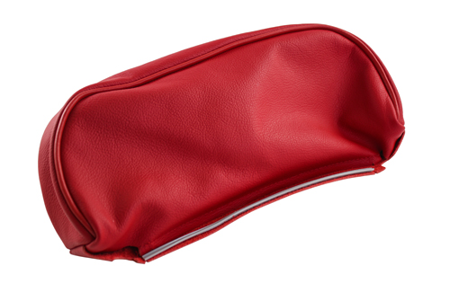 Cover Head rest 1800S 64-70 red leather in the group Volvo / 1800 / Interior / Upholstery 1800E / Upholstery code 327-625 1970 at VP Autoparts Inc. (695191L)