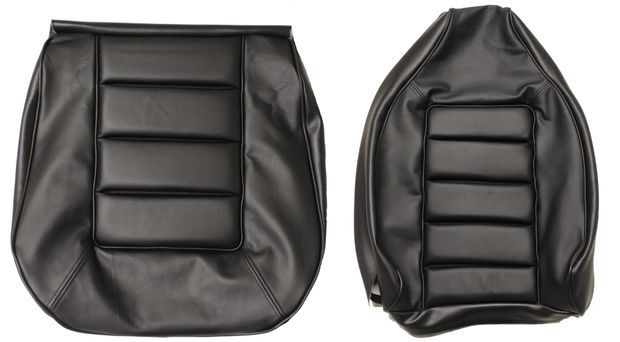 Cover Front seat 1800E/ES 72-73 black in the group Volvo / 1800 / Interior / Upholstery 1800ES / Upholstery code 454-882 1973 at VP Autoparts Inc. (695713-14)