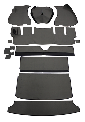 Carpet kit Volvo 1800E -71 grey in the group Volvo / 1800 / Interior / Upholstery 1800E / Upholstery code 329-627 1970-71 at VP Autoparts Inc. (696014)