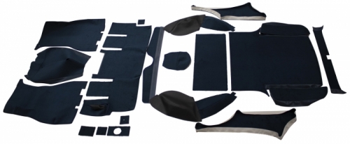 Carpet kit Volvo 1800ES blue/black in the group Volvo / 1800 / Interior / Upholstery 1800ES / Upholstery code 448-821 1972 at VP Autoparts Inc. (696016-08)