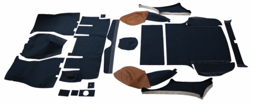 Carpet kit Volvo 1800ES blue/brown in the group Volvo / 1800 / Interior / Upholstery 1800ES / Upholstery code 458-886 1973 at VP Autoparts Inc. (696016-54)