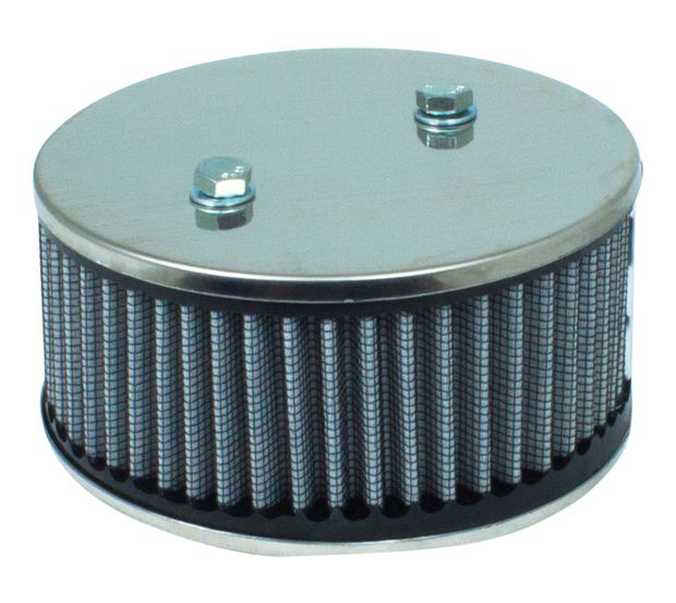 Air filter SU 2-bolt Hi-Perf,stainl.high in the group Volvo / 1800 / Fuel/exhaust system / Air filter / Air filter 1961-66 at VP Autoparts Inc. (73606HPH-SS)