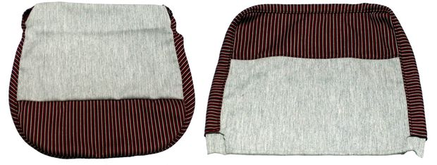 Cover Front seat 444 51-55 red/grey in the group Volvo / PV/Duett / Interior / Upholstery 444 / Upholstery 444 code 107- 1955 at VP Autoparts Inc. (94951-53)