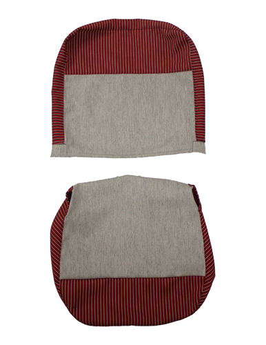 Cover Front seat 444 51-55 red/grey in the group Volvo / PV/Duett / Interior / Upholstery 444 / Upholstery 444 code 107- 1955 at VP Autoparts Inc. (94951-53)