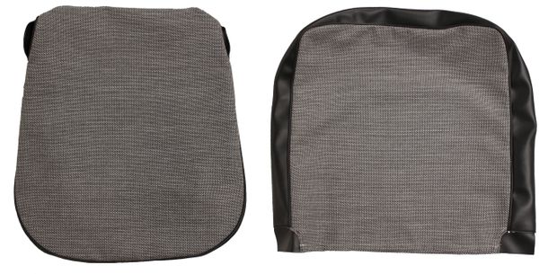 Cover Front seat 445 57-58 grey/blac in the group Volvo / PV/Duett / Interior / Upholstery 445 / Upholstery 445 code 206-134 1957-58 at VP Autoparts Inc. (97224-25)