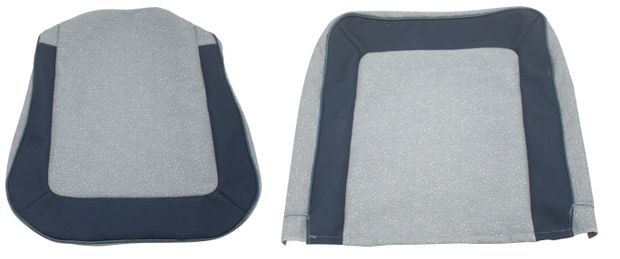 Cover Front seat 444LS 1957 grey/blue in the group Volvo / PV/Duett / Interior / Upholstery 444 / Upholstery 444 code 3-120 1957 at VP Autoparts Inc. (97238-39)