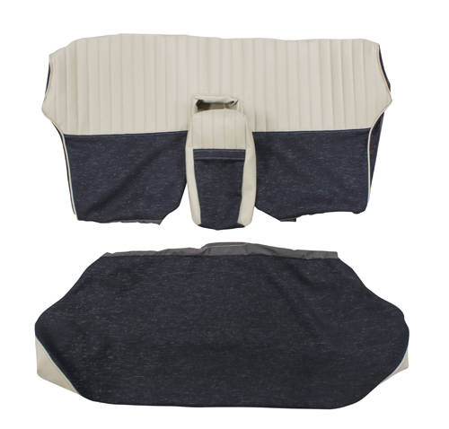 Cover Rear seat 120 4d 59-60 blue/silver in the group Volvo / Amazon/122 / Interior / Upholstery 120/130 / Upholstery Amazon/122 code 12-110 1959-60 at VP Autoparts Inc. (98100-01)