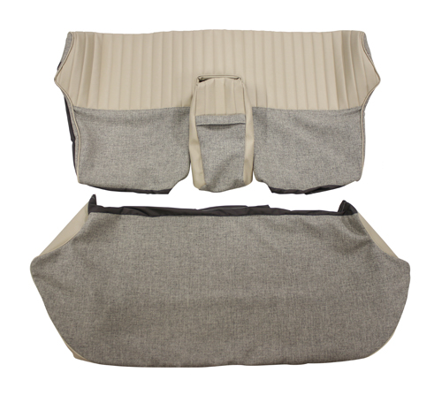 Cover Rear seat 120 4d 59-60 greywhite in the group Volvo / Amazon/122 / Interior / Upholstery 120/130 / Upholstery Amazon/122 code 14-112 1958-60 at VP Autoparts Inc. (98273-74)