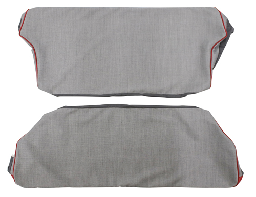 Cover Rear seat 544 58-60 red/grey Alt.2 in the group Volvo / PV/Duett / Interior / Upholstery 544 / Upholstery 544 code 21-140 1958-60 at VP Autoparts Inc. (98779-80)