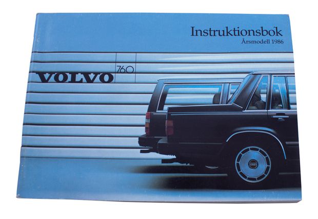 Drivers manual Volvo 760 1986 in the group Outlet / Outlet Volvo at VP Autoparts Inc. (IB760-1986)