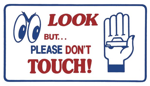 Decal Look but please dont touchmagnet | Decals 240/260 - Dec
