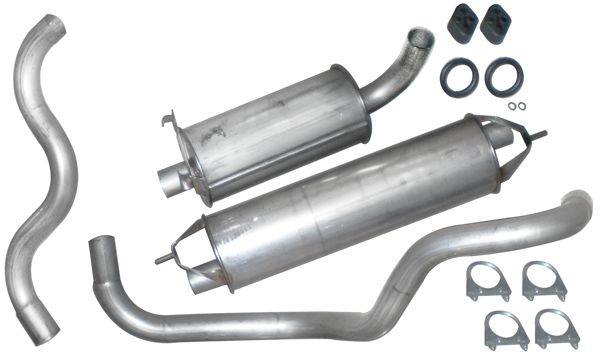 Exhaust system 200 87-93 stainless in the group Volvo / 240/260 / Fuel/exhaust system / Exhaust system / Exhaust system 240 D20/D24 at VP Autoparts Inc. (VOK50902)