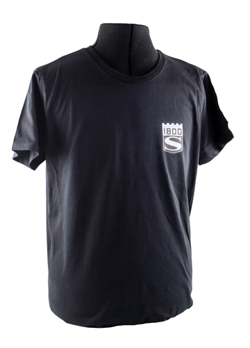 T-shirt black 1800S emblem i gruppen Accessories / T-shirts / T-shirts P1800 hos VP Autoparts Inc. (VP-TSBK14)