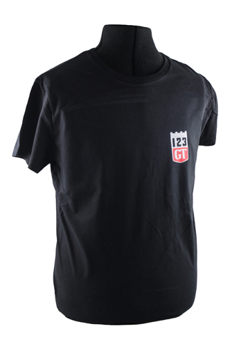 T-shirt black 123GT emblem in the group Accessories / T-shirts / T-shirts Amazon/122 at VP Autoparts Inc. (VP-TSBK15)