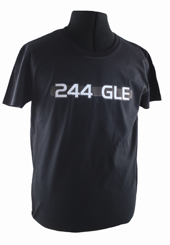T-shirt black 244 GLE emblem in the group Accessories / T-shirts / T-shirts 240/260 at VP Autoparts Inc. (VP-TSBK17)